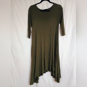 Agnes & Dora Olive Long Sleeve Dress